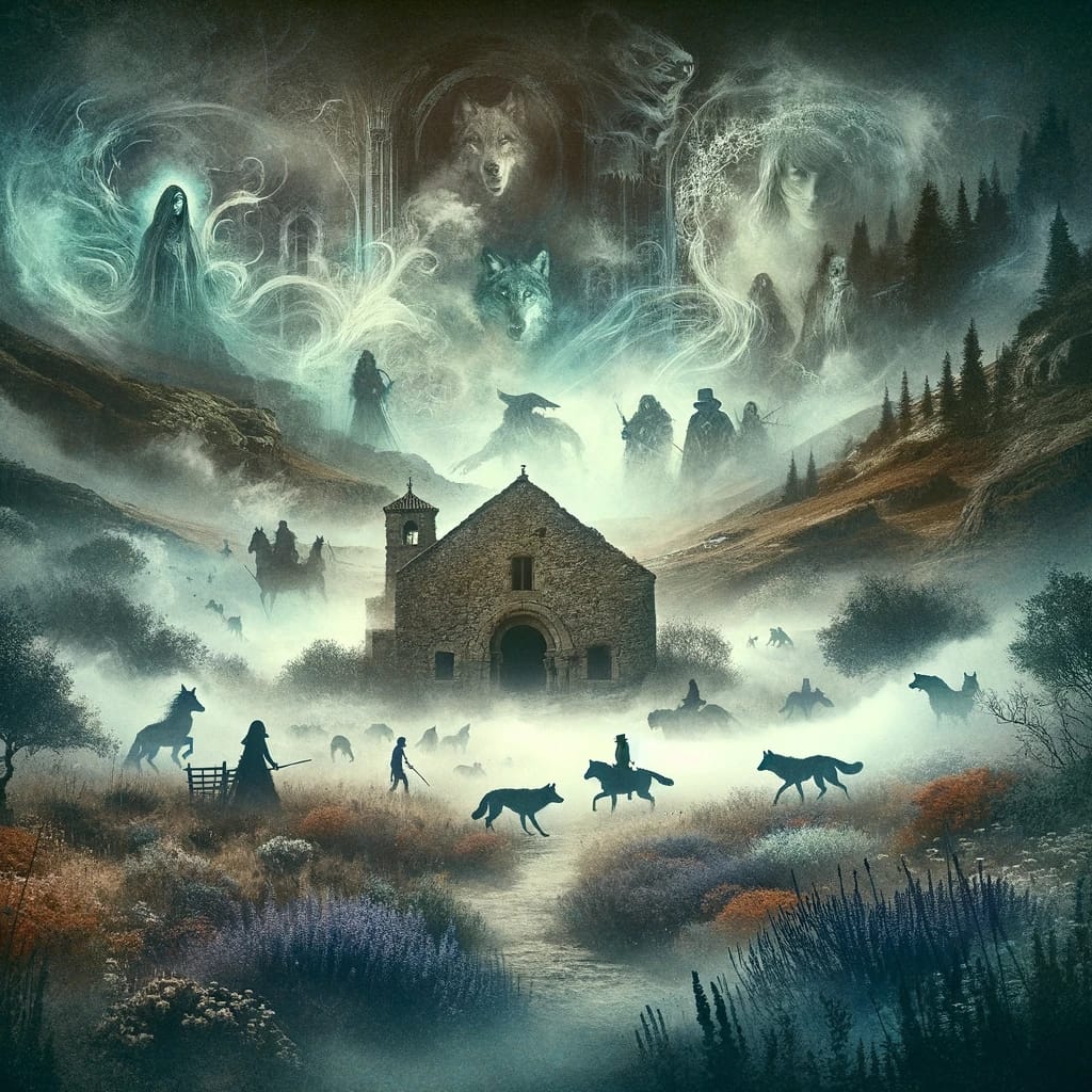 an atmospheric and mystical landscape that embodies the themes of Irene Solà's novel _Te di ojos y miraste las tinieblas._